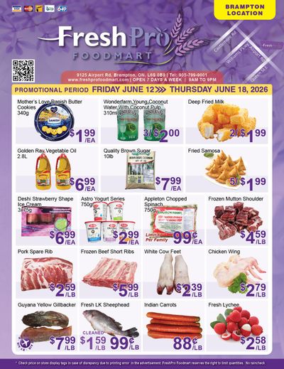 FreshPro Foodmart (Brampton) Flyer June 12 to 18