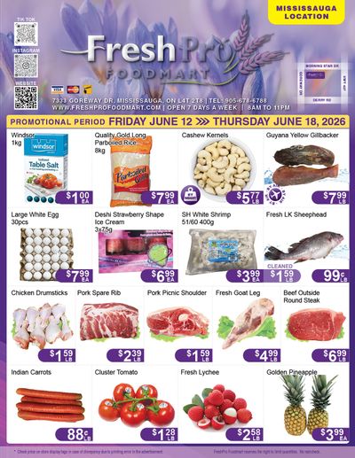 FreshPro Foodmart (Mississauga) Flyer June 12 to 18