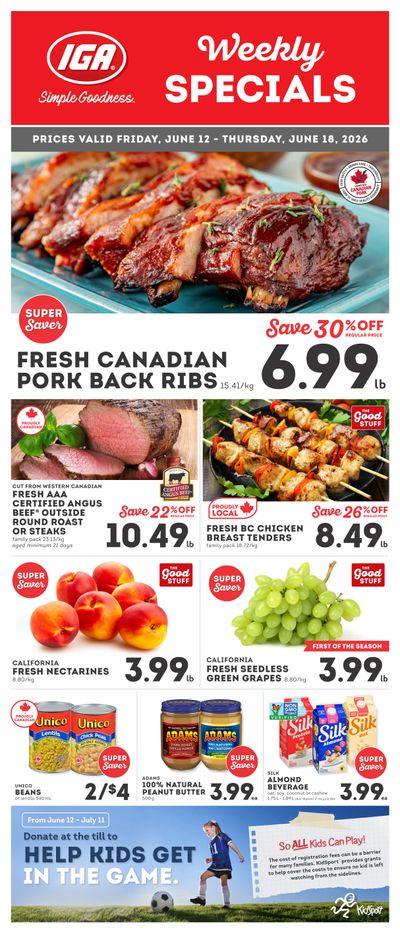 IGA Stores of BC Flyer June 12 to 18