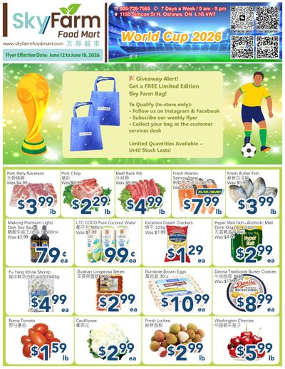SkyFarm Food Mart Flyer June 12 to 18