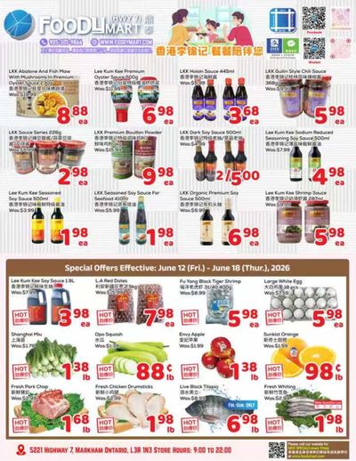 FoodyMart (HWY7) Flyer June 12 to 18