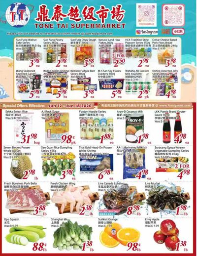 Tone Tai Supermarket Flyer June 12 to 18