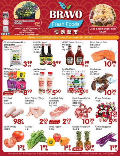 Bravo Fresh Foods Flyer June 12 to 18