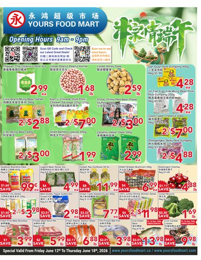 Yours Food Mart Flyer June 12 to 18