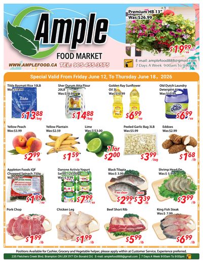 Ample Food Market (Brampton) Flyer June 12 to 18
