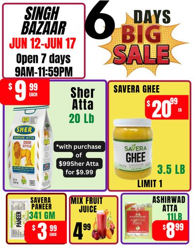 Singh Bazaar Flyer June 12 to 17