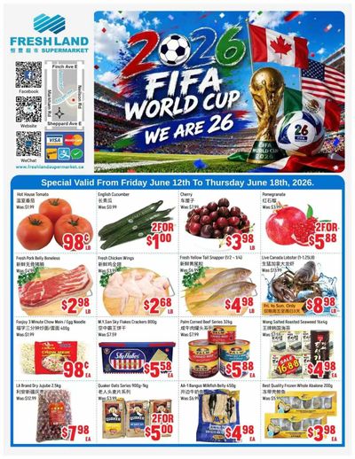 FreshLand Supermarket Flyer June 12 to 18