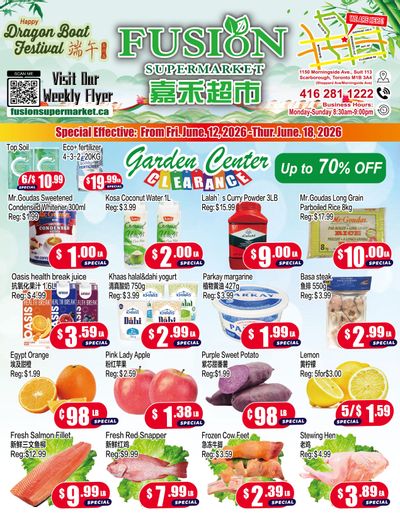 Fusion Supermarket (Scarborough) Flyer June 12 to 18