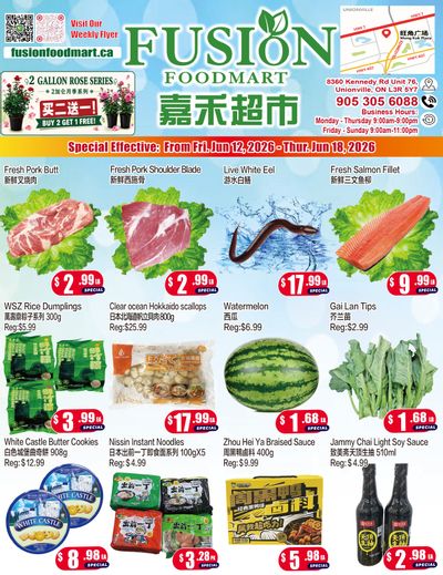 Fusion Supermarket (Unionville)  Flyer June 12 to 18