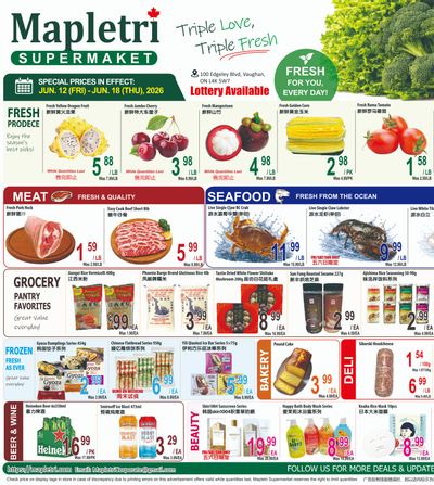 Mapletri Supermarket Flyer June 12 to 18