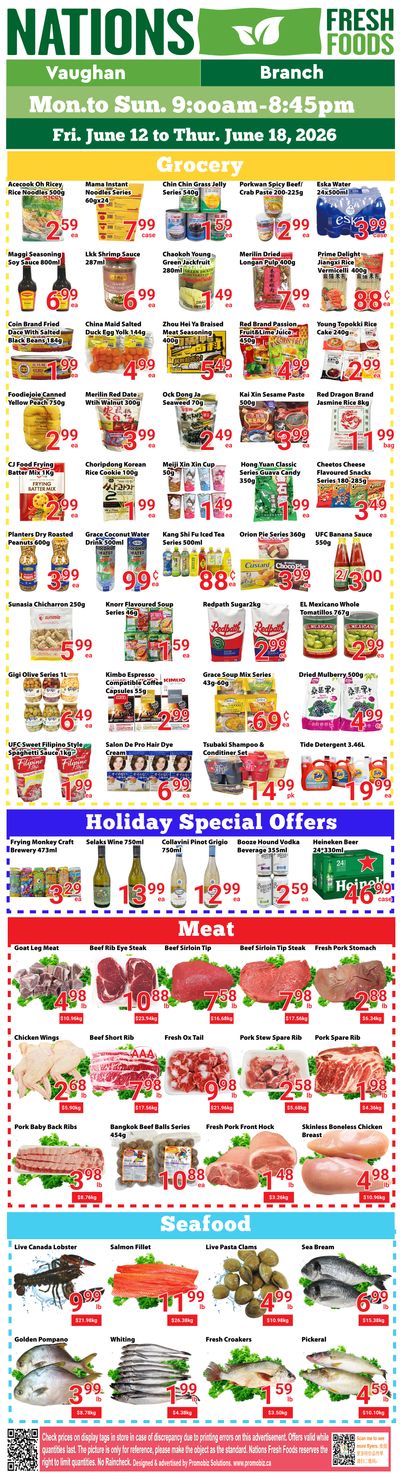 Nations Fresh Foods (Vaughan) Flyer June 12 to 18