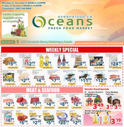 Oceans Fresh Food Market (Mississauga) Flyer June 12 to 18