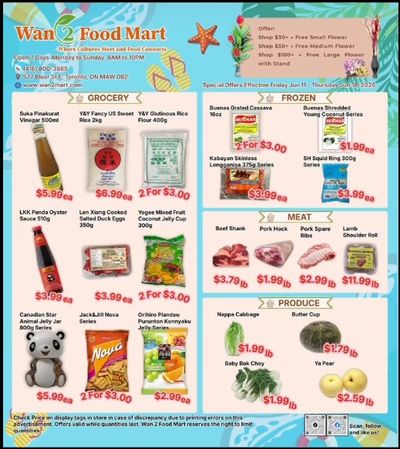 Wan 2 Food Mart Flyer June 12 to 18