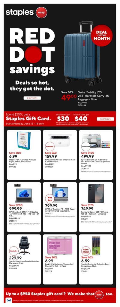 Staples Flyer June 12 to 18