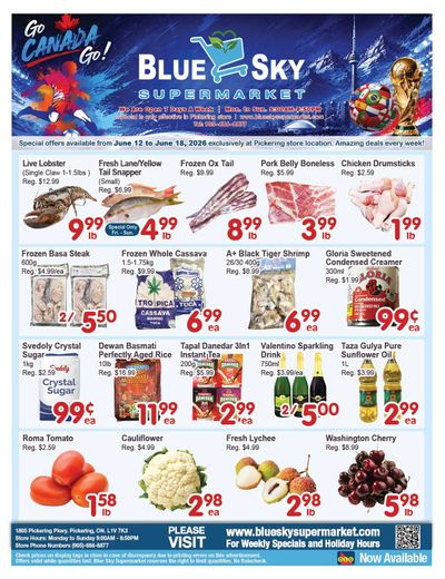 Blue Sky Supermarket (Pickering) Flyer June 12 to 18