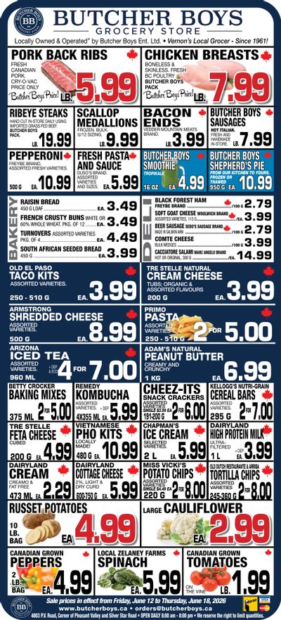 Butcher Boys Grocery Store Flyer June 12 to 18