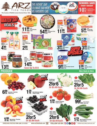 Arz Fine Foods Flyer June 12 to 18