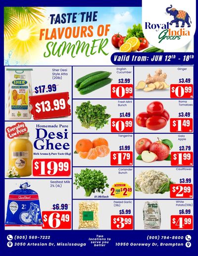 Royal India Grocers Flyer June 12 to 18