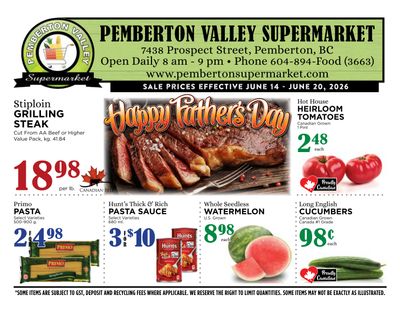 Pemberton Valley Supermarket Flyer June 14 to 20