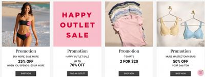 La Vie en Rose Canada: Happy Outlet Sale up to 70% off + Extra 50% off + Buy More, Save More