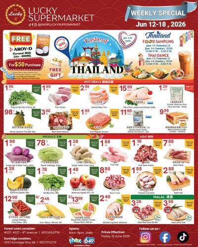 Lucky Supermarket (Calgary) Flyer June 12 to 18