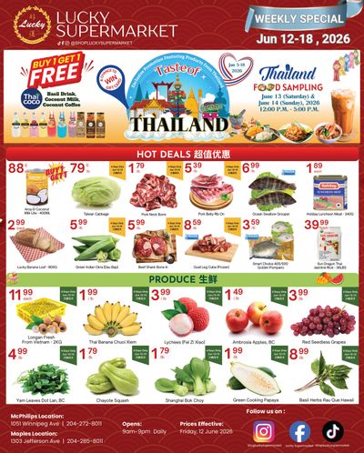 Lucky Supermarket (Winnipeg) Flyer June 12 to 18