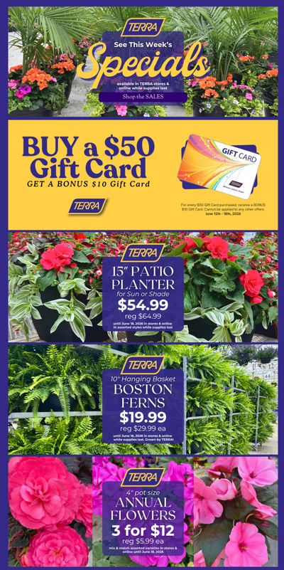 Terra Greenhouses Flyer June 12 to 18