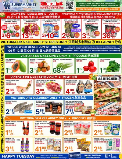88 Supermarket Flyer June 12 to 18