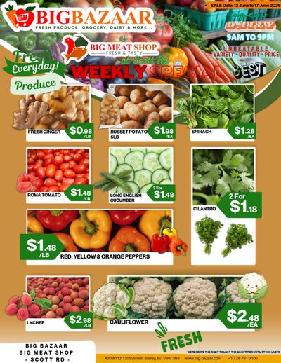 Big Bazaar Canada Flyer June 12 to 17