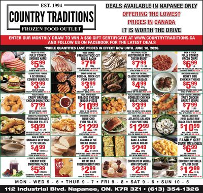 Country Traditions Flyer June 11 to 18