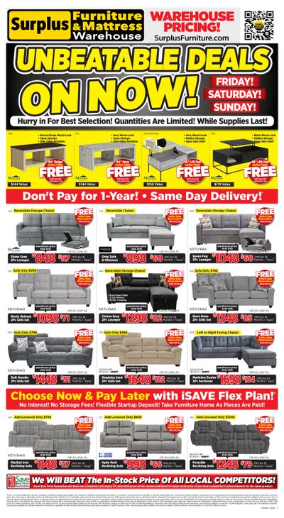 Surplus Furniture & Mattress Warehouse (Medicine Hat) Flyer June 14 to 28