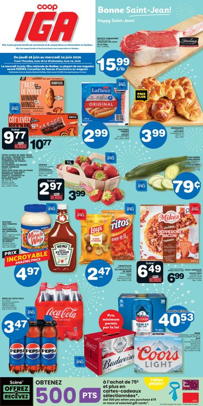 Coop IGA (QC) Flyer June 18 to 24