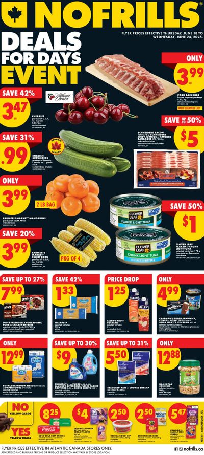No Frills (Atlantic) Flyer June 18 to 24