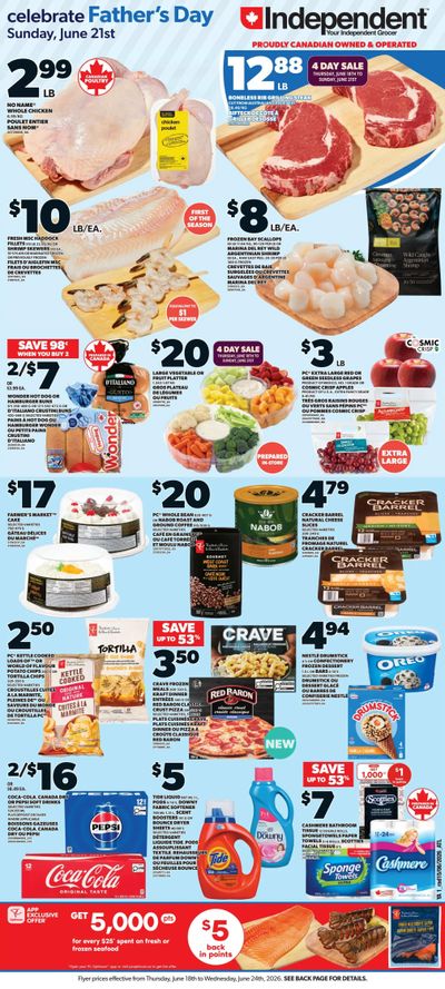 Independent Grocer (Atlantic) Flyer June 18 to 24