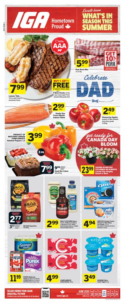 IGA (West) Flyer June 18 to 24