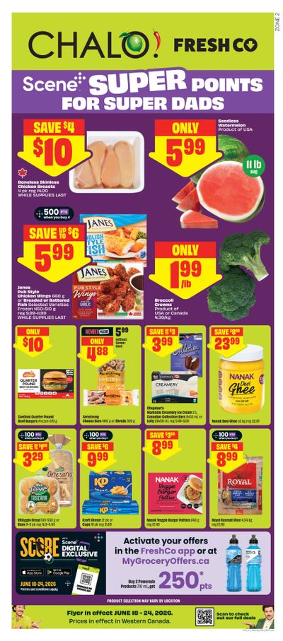 Chalo! FreshCo (West) Flyer June 18 to 24