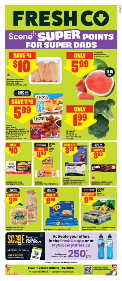 FreshCo (West) Flyer June 18 to 24
