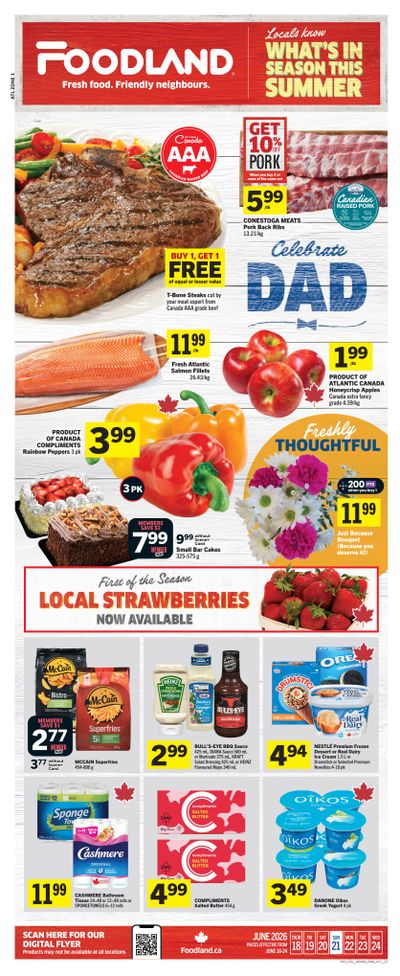 Foodland (Atlantic) Flyer June 18 to 24