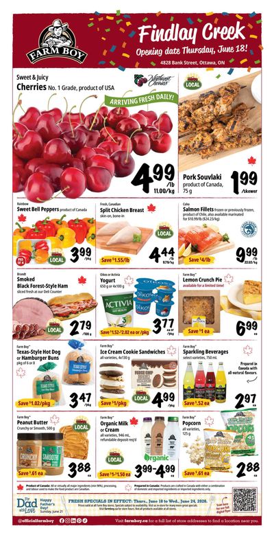Farm Boy (Findlay Creek) Flyer June 18 to 24