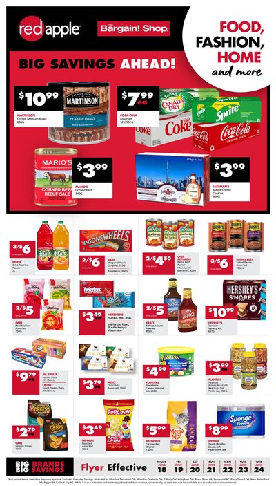 The Bargain Shop & Red Apple Stores Flyer June 18 to 24