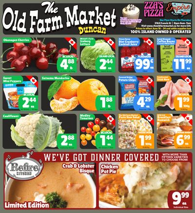 The Old Farm Market (Courtenay) Flyer June 18 to 24