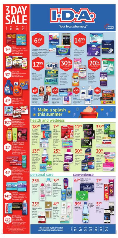 I.D.A. Flyer June 19 to 25