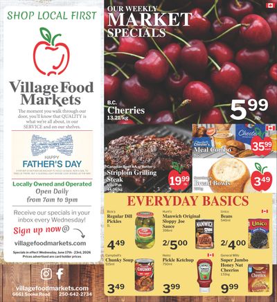 Village Food Markets Flyer June 17 to 23