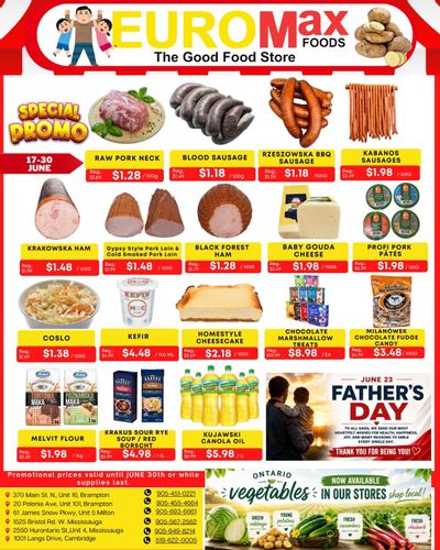EuroMax Foods Bi-Weekly Flyer June 17 to 30