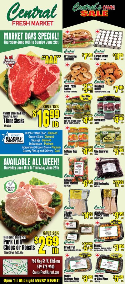 Central Fresh Market Flyer June 18 to 25