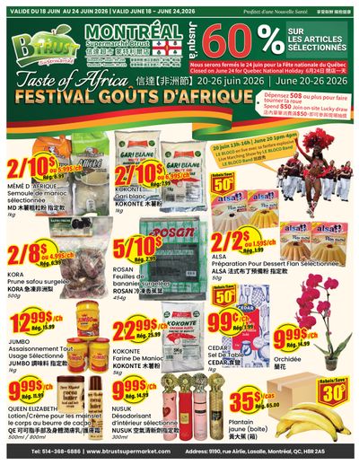 Btrust Supermarket (Montreal) Flyer June 18 to 24