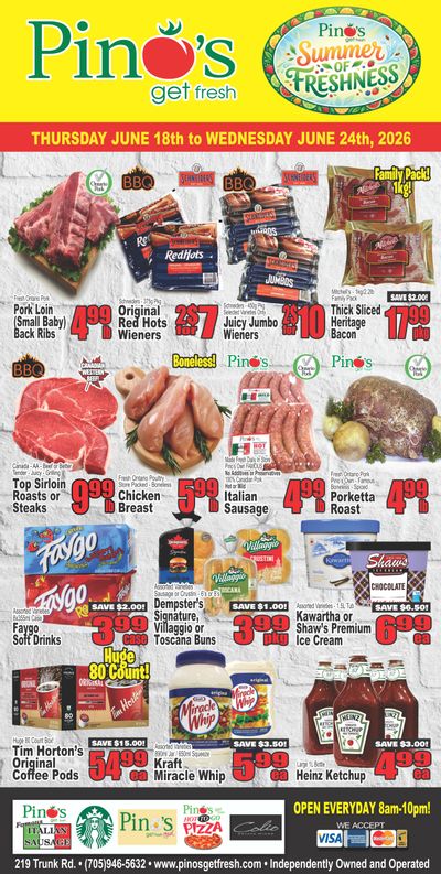 Pino's Flyer June 18 to 24