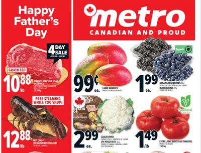 Metro Ontario: Grain Fed Boneless Striploin Steak $10.88/lb 4 Day Sale