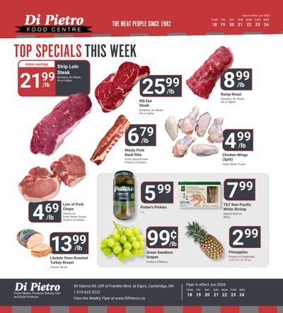 Di Pietro Food Centre Flyer June 18 to 24