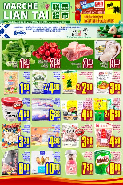 Marche Lian Tai Flyer June 18 to 24